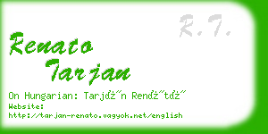 renato tarjan business card